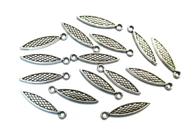 Silver Leaf Fancy Charms