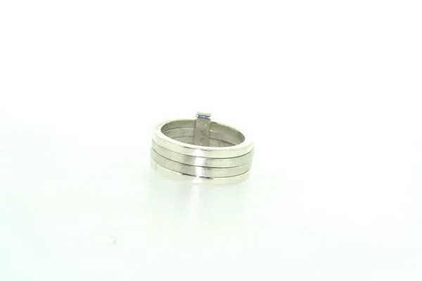 Sterling Silver Brushed & Polished Ring