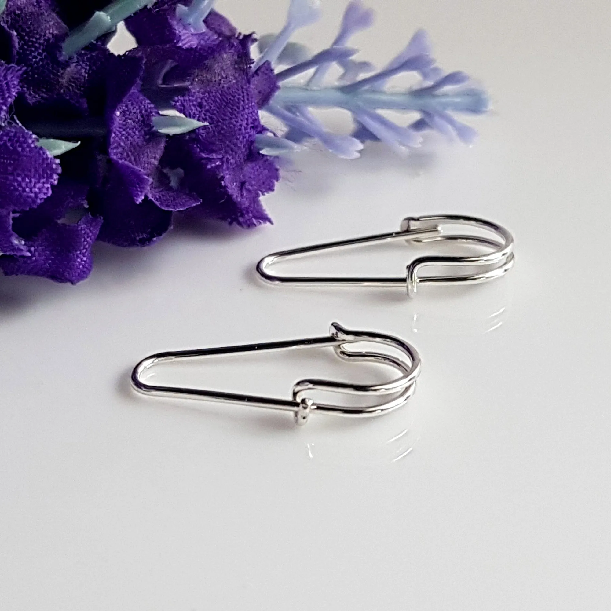 Sterling Silver Earrings - Safety Pin Collection