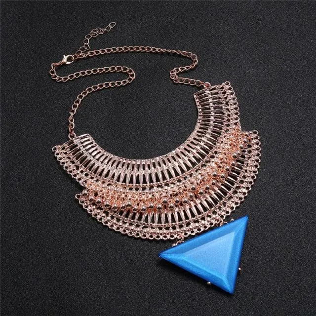 Vintage Bohemian Ethnic Maxi Statement Necklace