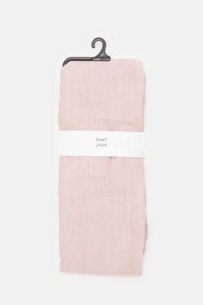 Women Beige Plain Scarf